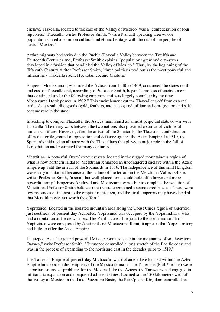 the fall of the aztec empire essay aztec life